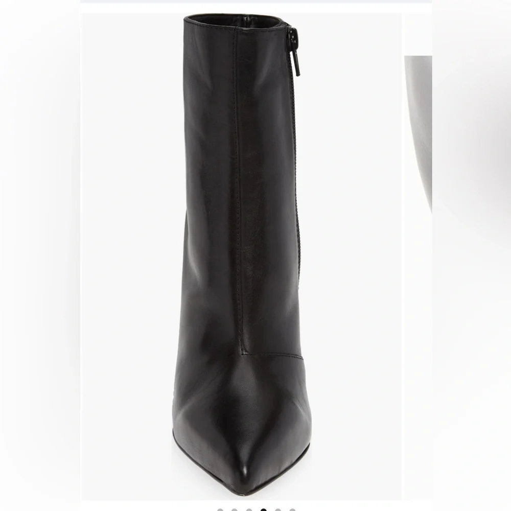 Tony Bianco Black Pointed Stiletto Ankle Boots